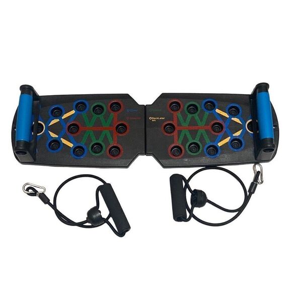 Fitness Push Up Board Hand Grips Ropes Portable Home Gym Fitness Exercise - Picture 1 of 10